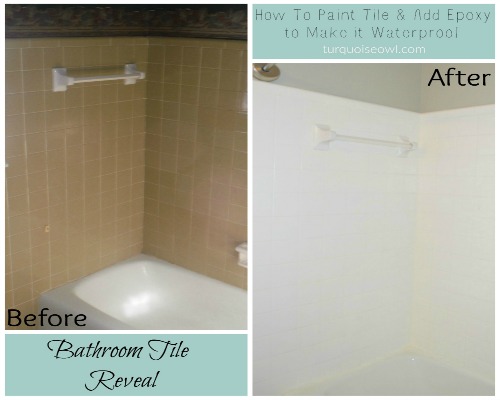 how to paint bathroom tile